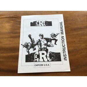 Vintage ORIGINAL CAPCOM Mercs Instruction Manual  See Pictures